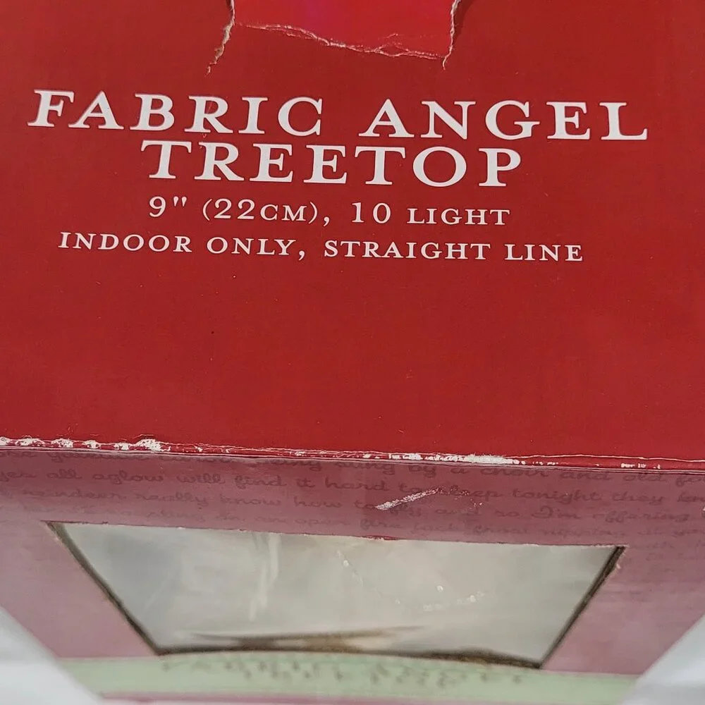 Vintage Christmas Light Up Tree Topper Angel Christmas Decoration‎